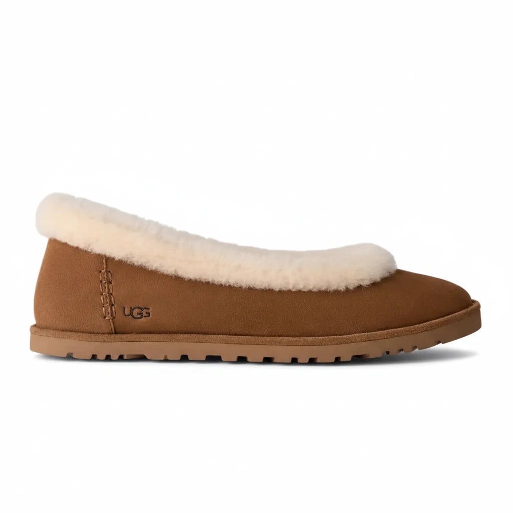 UGG Women's Zora Ballet Flat Chestnut