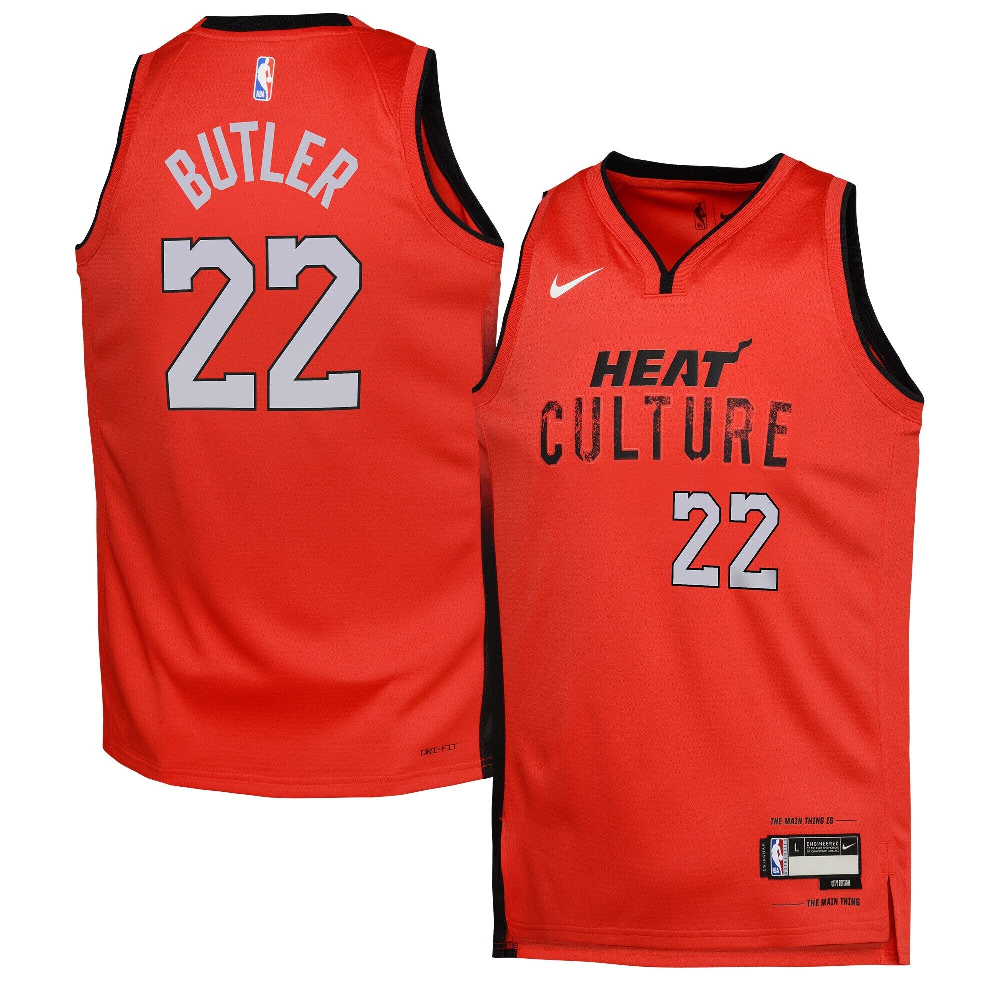 Youth Nike NBA Heat 'butler' 24/25 City Edition Swingman Player Jersey