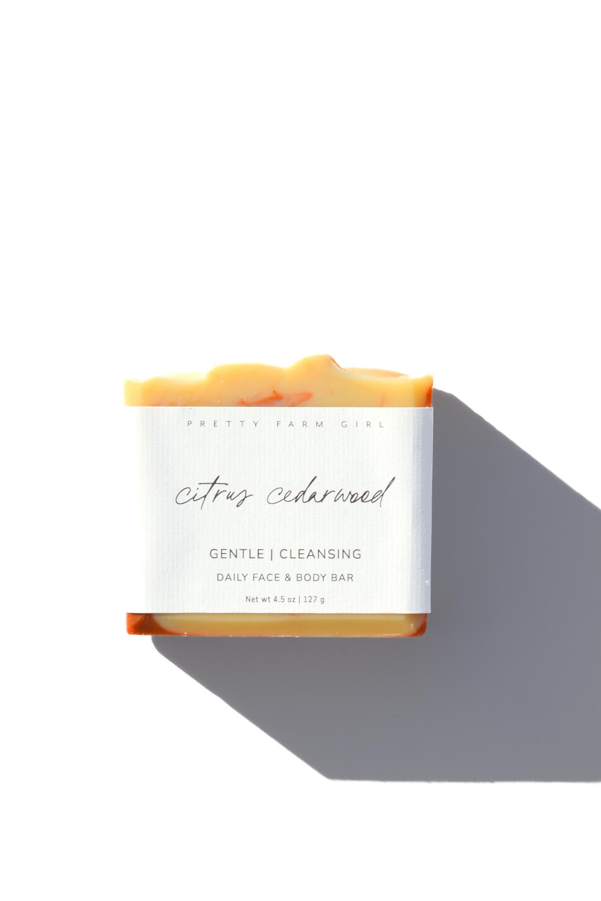 Citrus Cedarwood Handmade Tallow And Goat Milk Soap Bar