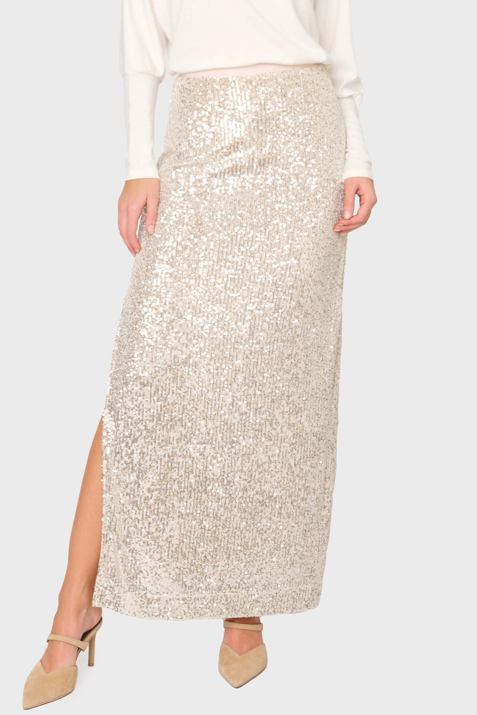 Sparkle & Shine Sequin Maxi Skirt