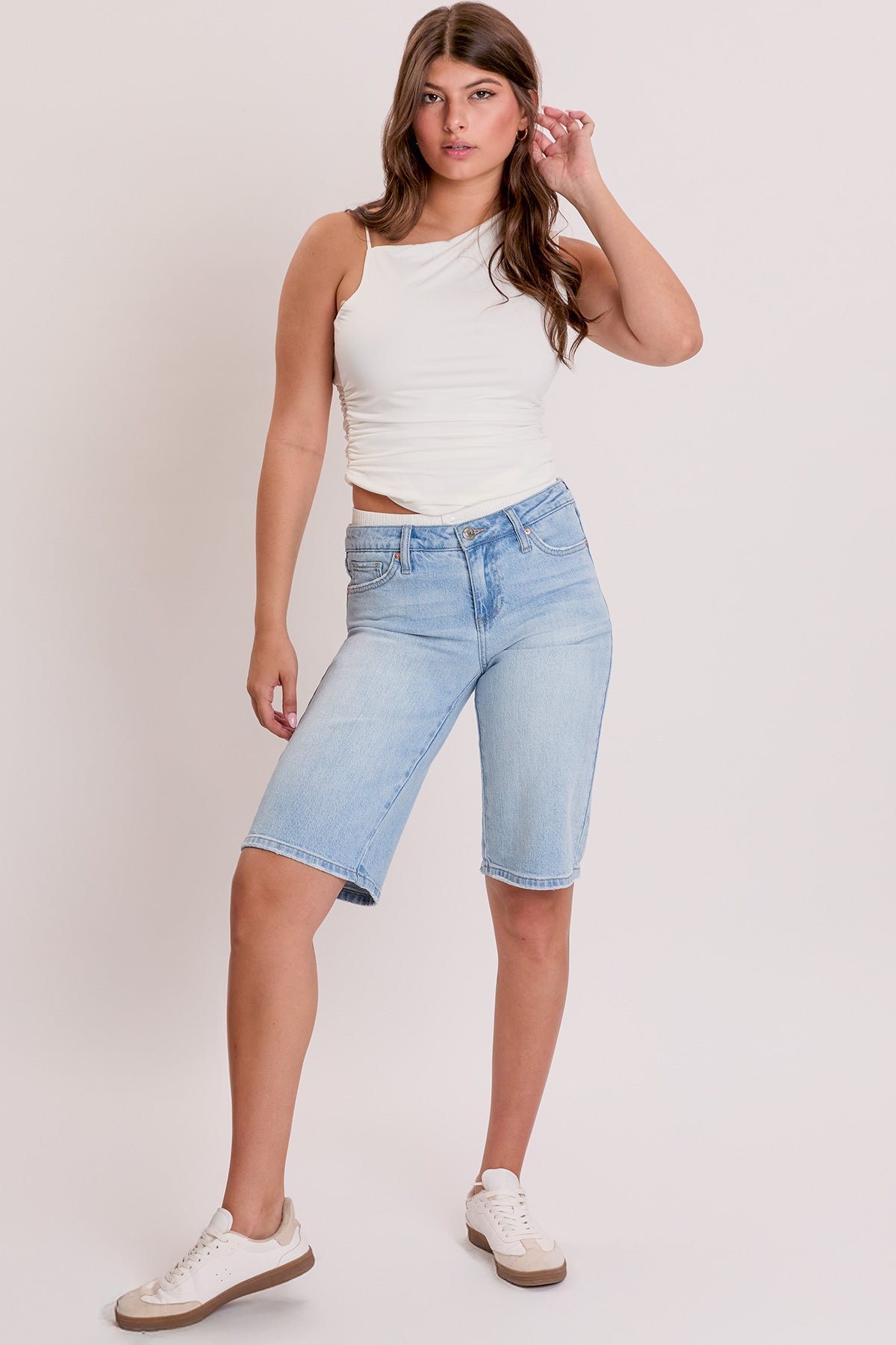 Women's Mid Rise Jort With Removable Boxer Waist