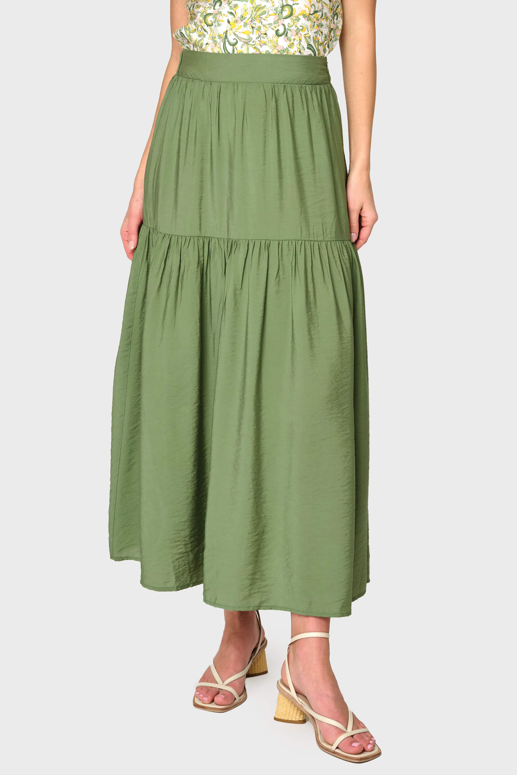 Playa Tiered Maxi Skirt
