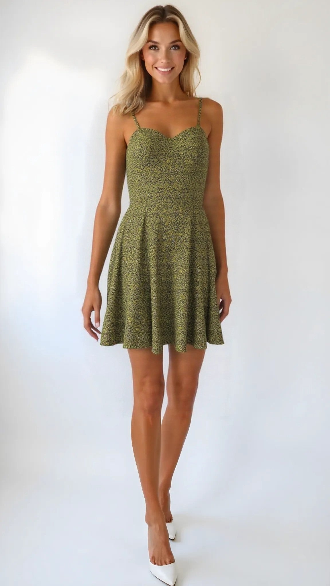 Calvin Klein Jeans Womens Micro Leopard Line Mini  Dress