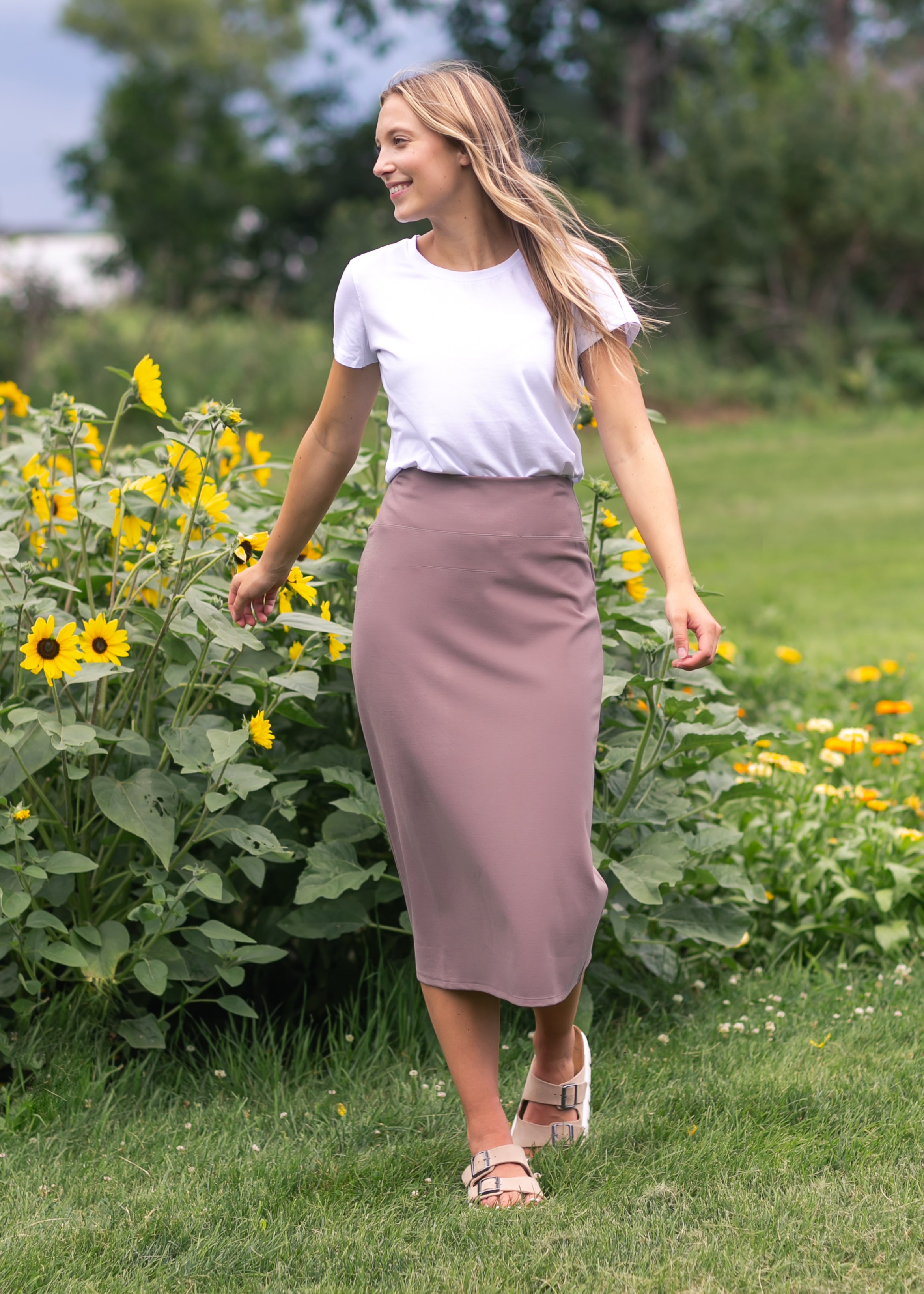 Quinn Midi Skirt 31 Inch | Includes Plus Size