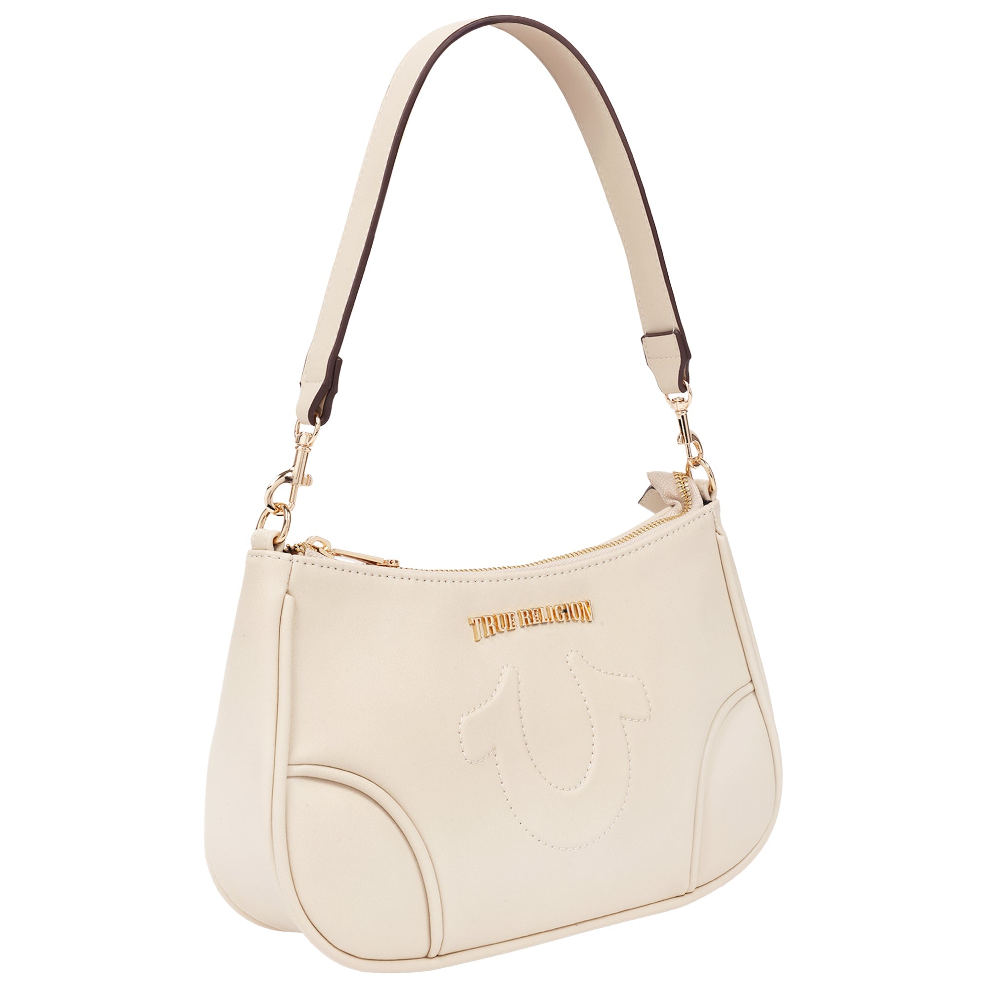 True Religion Trapunto Logo Shoulder Bag